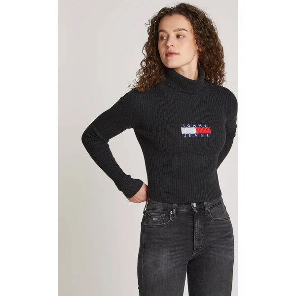 Tommy Jeans Rolák | Slim Fit | s prímesou vlny 58403101