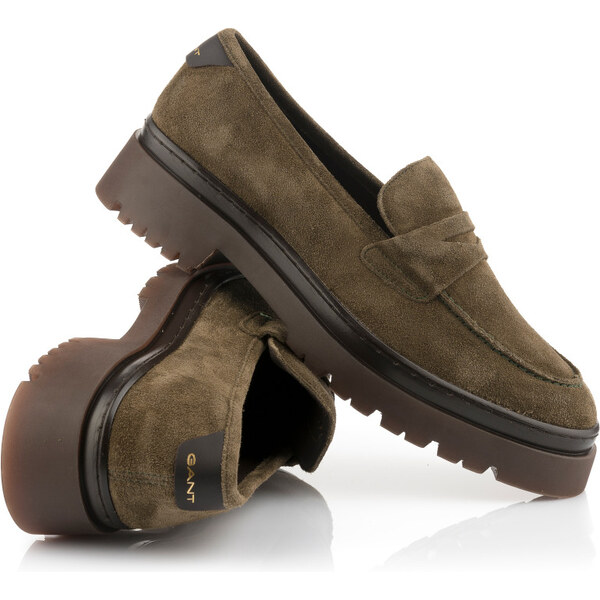 MOKASÍNY GANT ALIGREY DARK OLIVE 62550429