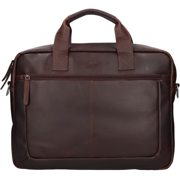 Pánska kožená taška na notebook The Chesterfield Brand Koen - hnedá 58430276
