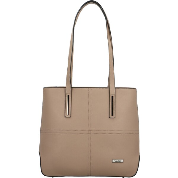 Dámska kabelka na rameno taupe - Delami Glimmer taupe 58447710