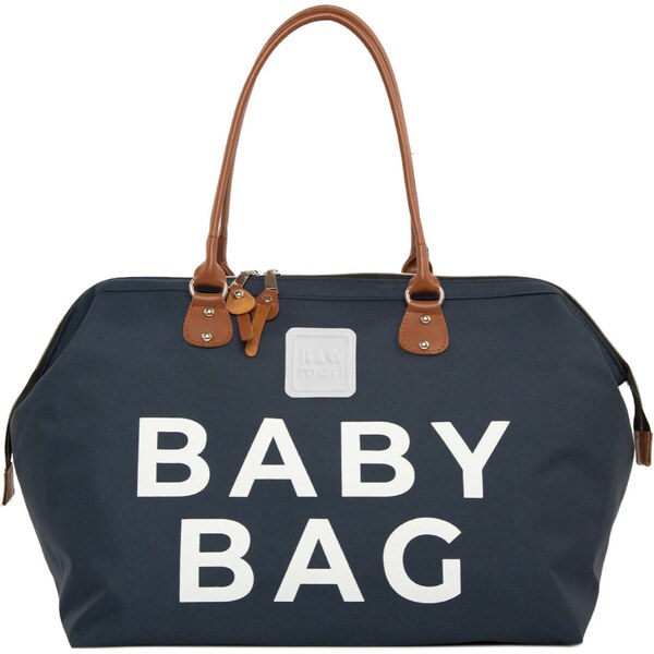 Bagmori Prebaľovacia taška tmavomodrá / hnedá / biela 58412062