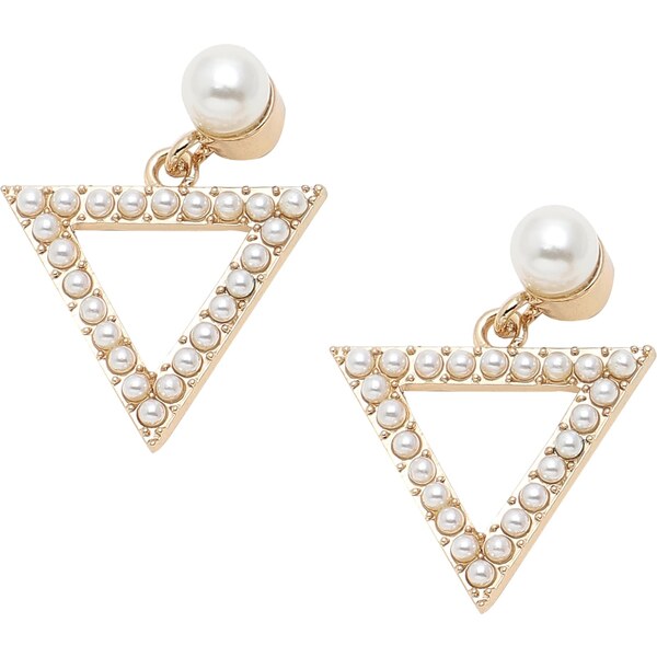 SOHI Náušnice Erykah zlatá / biela 58412163