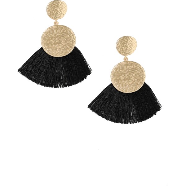 SOHI Náušnice Jedida svetlobéžová / čierna 58412216