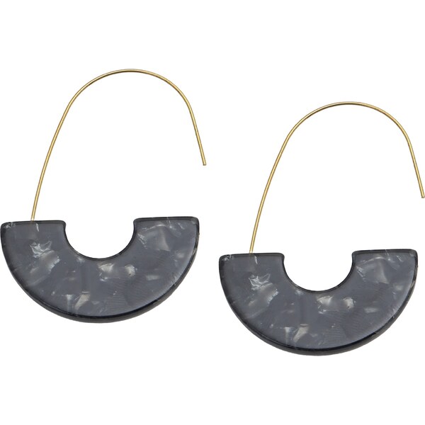 SOHI Náušnice Genna zlatá / čierna 58412219