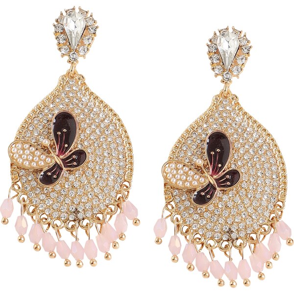 SOHI Náušnice Kay zlatá / ružová / čierna 63146303