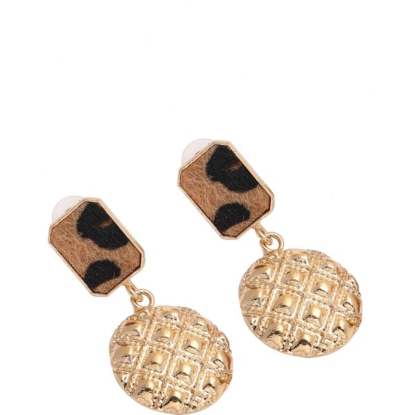 SOHI Náušnice Conradine hnedá / zlatá 63146310