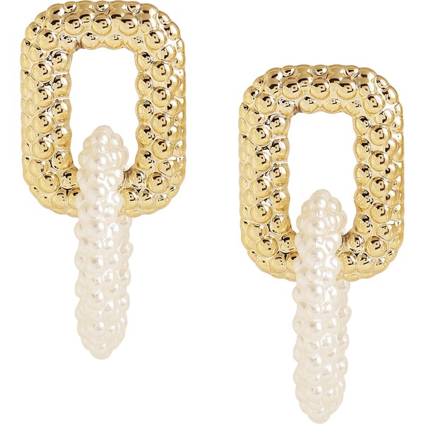 SOHI Náušnice Kizzie zlatá / biela 63146330