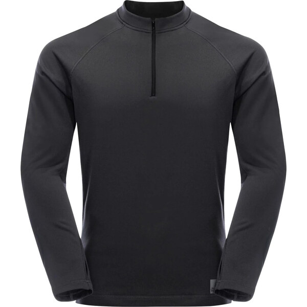 Čierna pánska fleecová mikina Jack Wolfskin Bike Commute Fleece HZ M 58415373