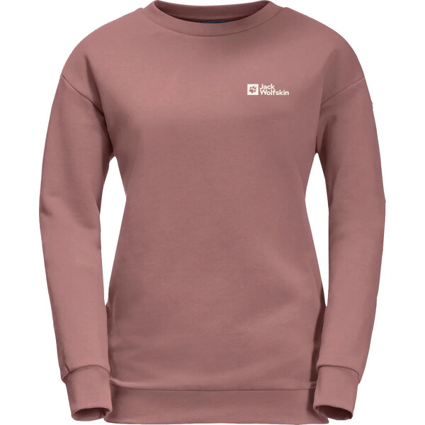 Ružová dámska mikina Jack Wolfskin Essential Crewneck W 1710132-3068 58415374