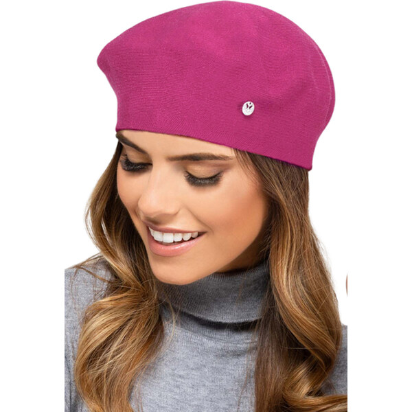 Kamea Fuksiová dámska baretka na zimu Nashville, Farba fuksiová 58415753