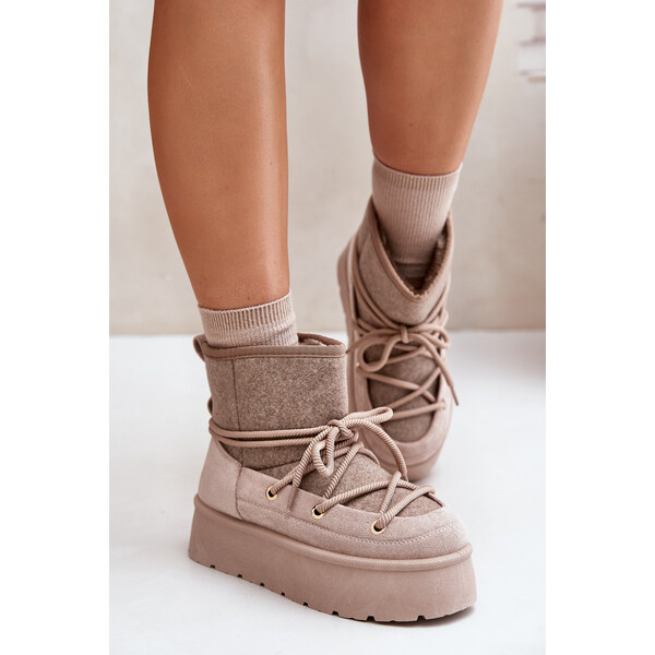 Boto Snow boots with platform bindings beige Mavora 59905307