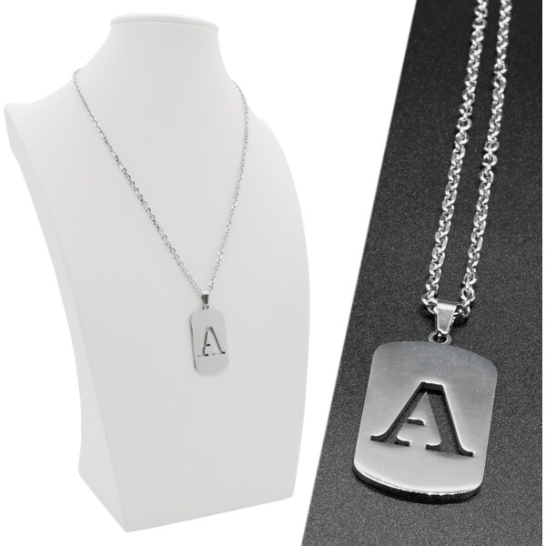 CITY STORM Retiazka s príveskom platnička s vyrezaným písmenom A - 66889293