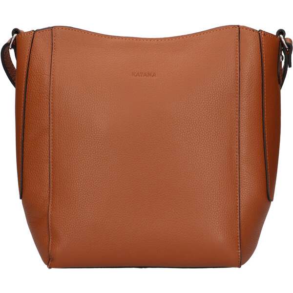 Kožená dámska crosbody kabelka Katana Carole - koňak 58430248