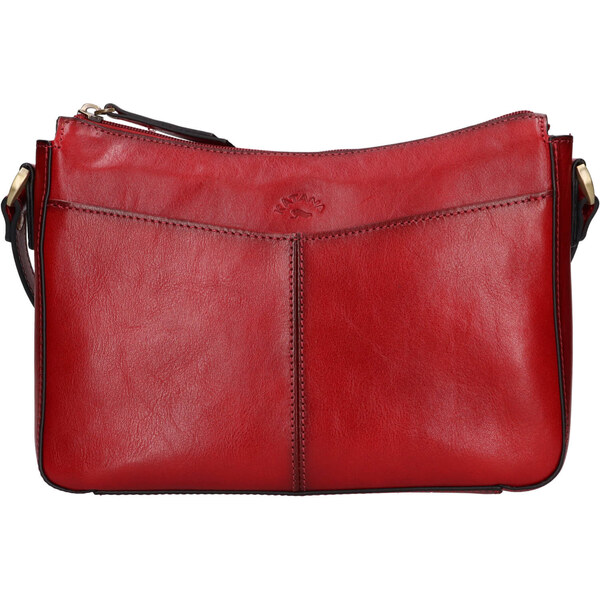 Kožená dámska crosbody kabelka Katana Belinda - červená 58430252