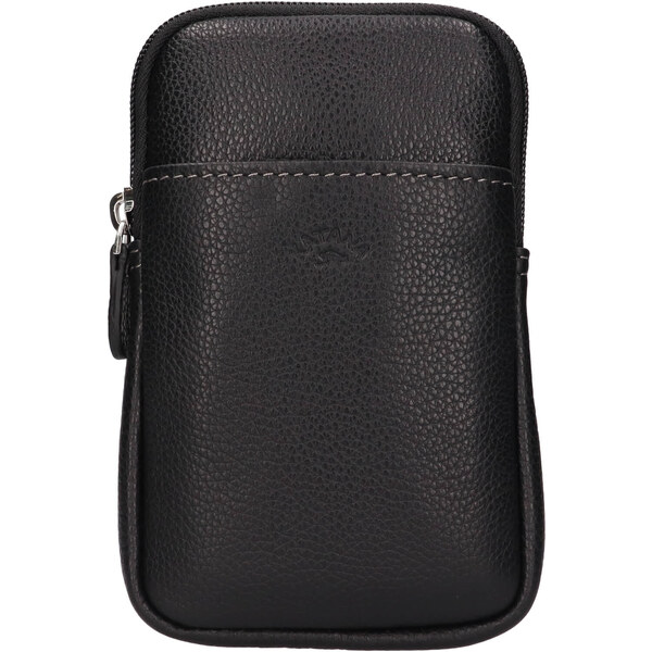 Dámska kožená kabelka na mobil a doklady Katana Anastesa - čierna 58430266