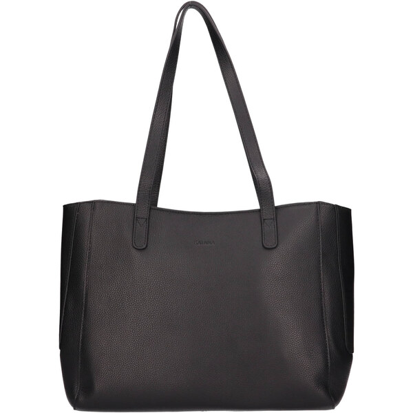Elegantná dámska kožená kabelka Katana Petti - čierna 58430268