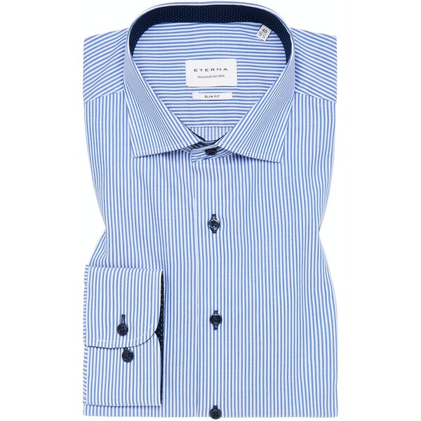 Pánska prúžkovaná bavlnená košeľa ETERNA slim fit 58430929