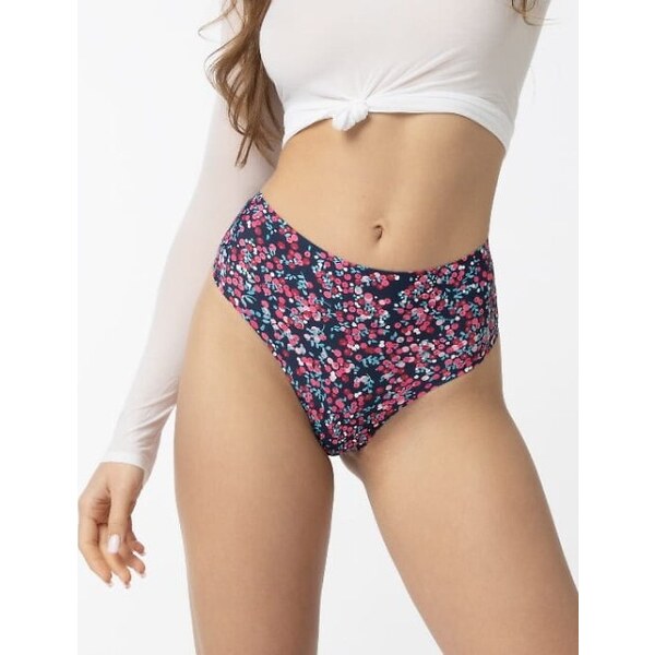 Dámske tangá s vyšším pásom Julimex Cranberries String Maxi S-2XL 58431502