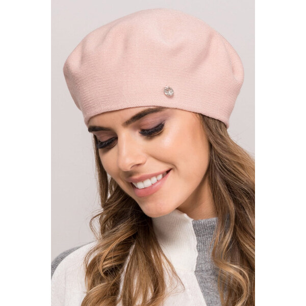 Kamea Ružová dámska baretka na zimu Nashville, Farba ružová 58435310