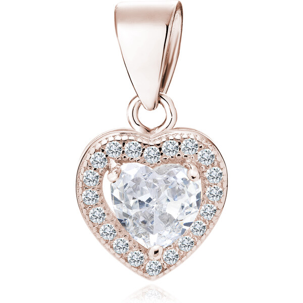 Olivie Strieborný prívesok SRDIEČKO ROSE 3925 17146399