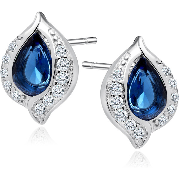 Olivie Strieborné náušnice LUNA ZAFÍR 7322 38004565