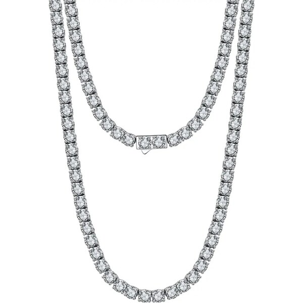 MAJYA Strieborná tenisová retiazka TALIA 45 cm | šírka 3 mm 11208 64582237