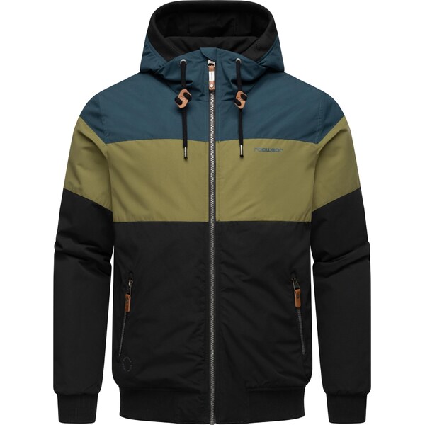 Ragwear Outdoorová bunda modrá / zelená / olivová / čierna 65619310