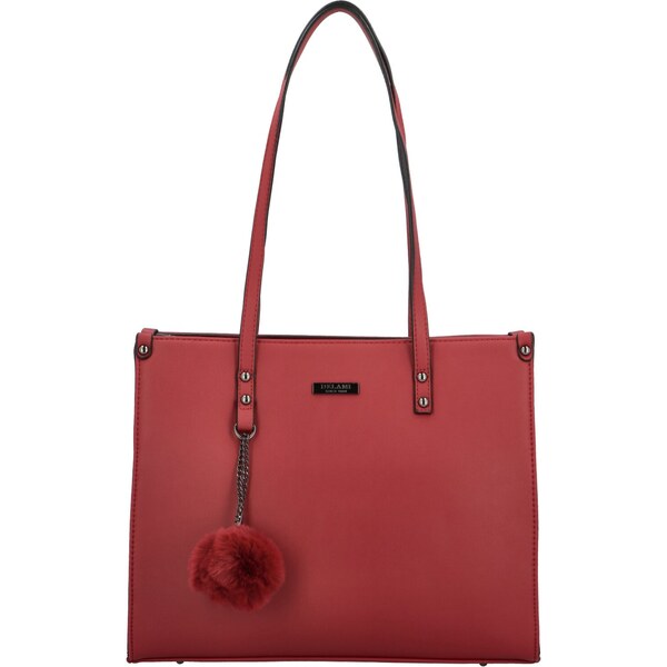 Dámska kabelka na rameno tmavo červená - Delami Sabin červená 58493757