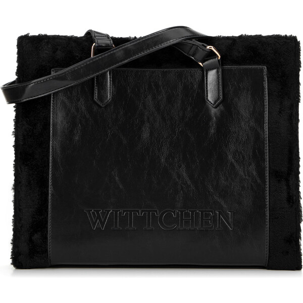 Čierna shopper kabelka Wittchen 99-4Y-216-1 66065507