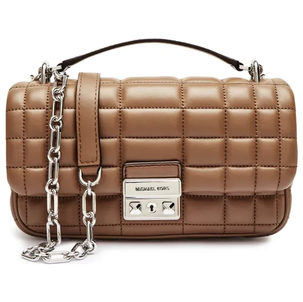 Michael Kors Kožená kabelka na rameno Tribecca 58448855