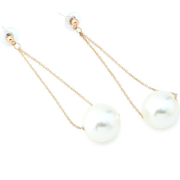 SOHI Náušnice Alvena biela 63146304