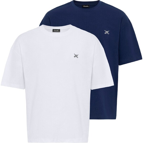 Cool Hill Tričko tmavomodrá / biela 60440223