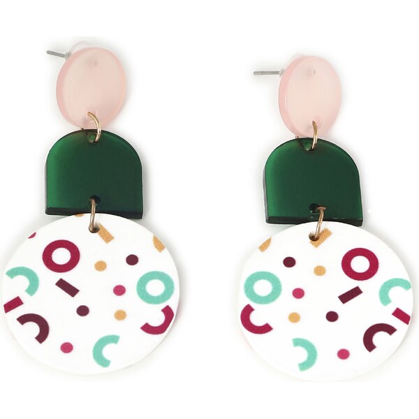 SOHI Náušnice Gianna zmiešané farby 58450014