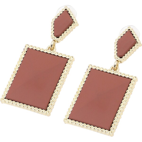 SOHI Náušnice hnedá / zlatá 58450040