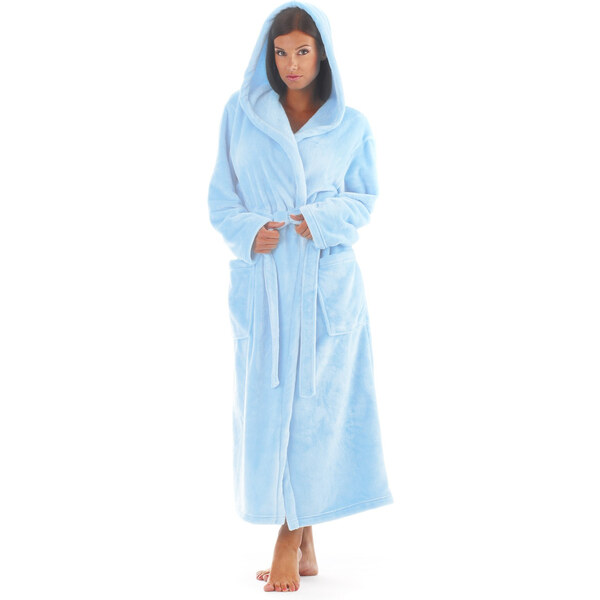 Dámsky župan Siena s kapucňou 3156 light blue - Vestis 60298111