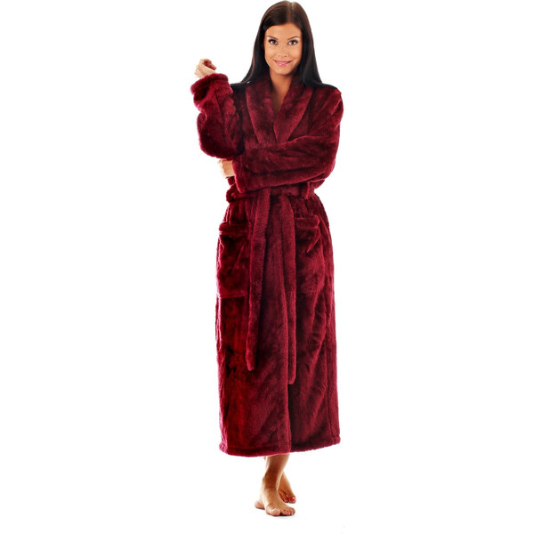 Dámsky župan LIlly extra 2120 burgundy - Vestis 60298169