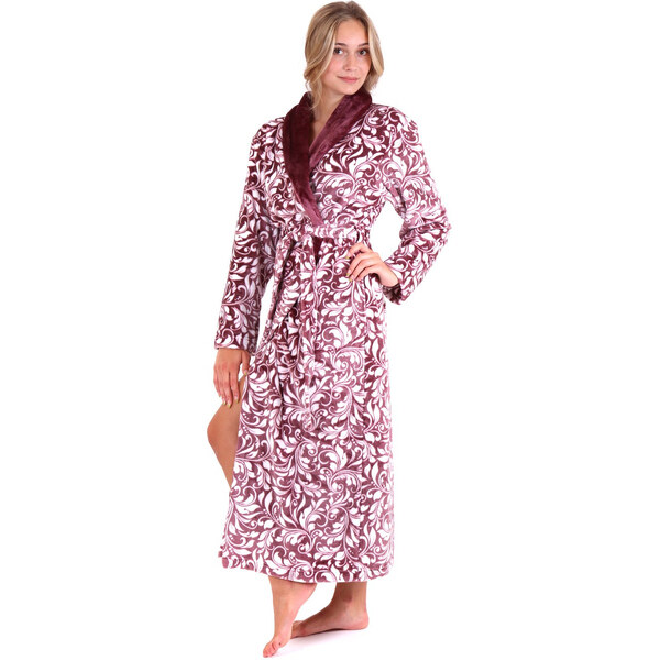 Dámsky župan Flora 2556 4803 mauve wine - Vestis 60298193