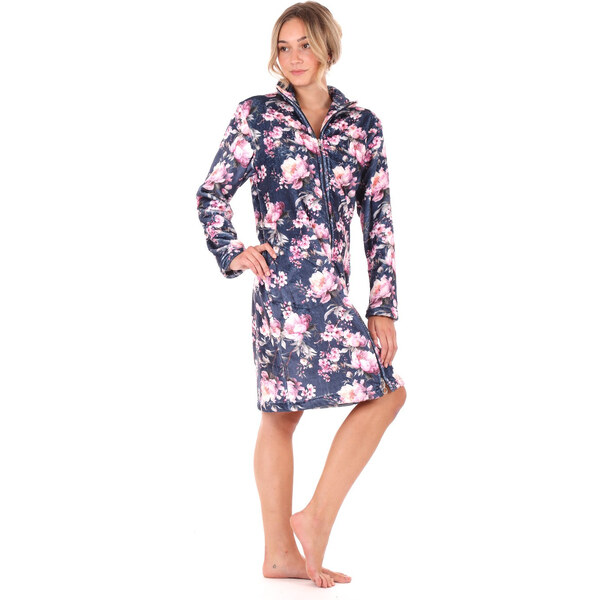 Dámsky župan Toya so zipsom modrý - Vestis 58450829