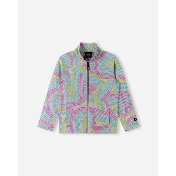 Detská fleecová mikina Reima Niksini tyrkysová/ružová 58451428