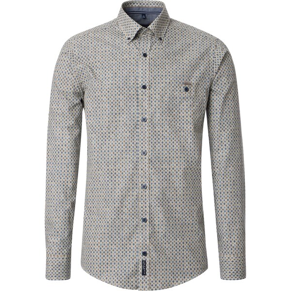 Pánska béžovo - hnedá casual košeľa CASA MODA 58462872