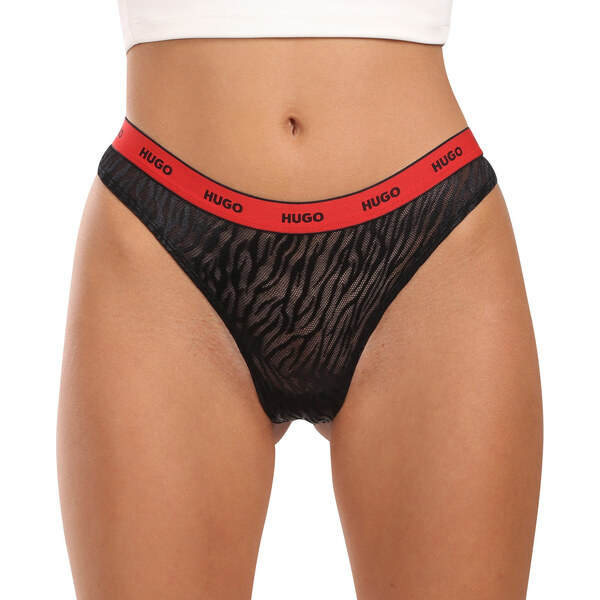 3PACK dámske tangá HUGO viacferbná (50523829 002) 58480083