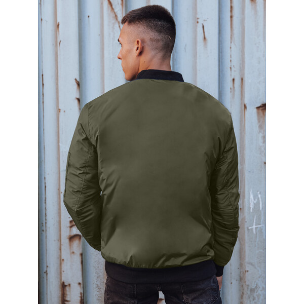 DStreet Pánska bomber bunda zelená 58481334