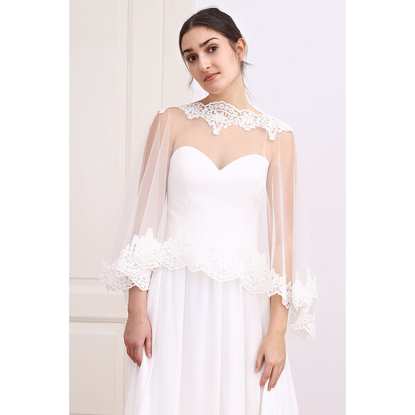 Glara Tylová pelerínka s čipkou 58484471