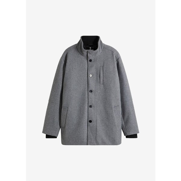 bonprix Zimná bunda vo vlnenom vzhľade, farba šedá 58486944