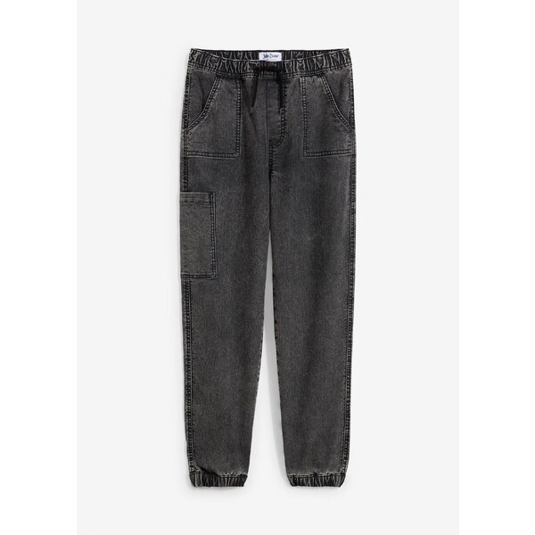 bonprix Chlapčenské džínsy so strečom, Loose Fit, farba šedá 58487106