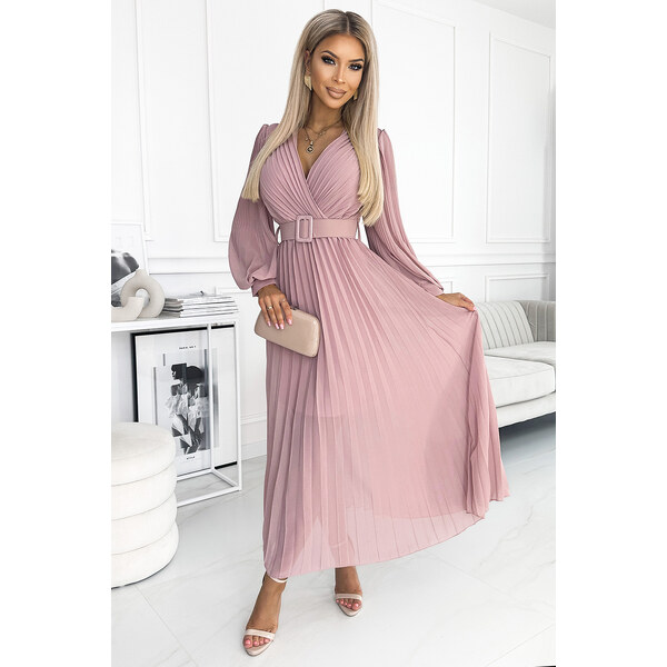 Glara Dlhé plisované šaty 59057216