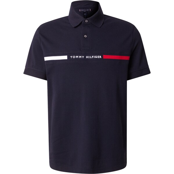 TOMMY HILFIGER Tričko námornícka modrá / krvavo červená / biela 58490364
