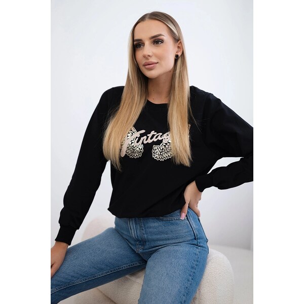 Mikina s potlačou Vintag 62702971