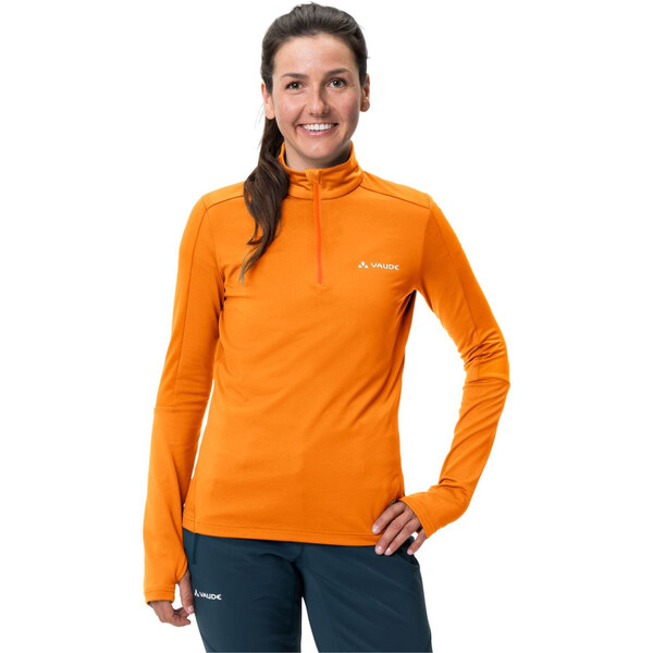 Vaude Livigno Halfzip II pulóver, dámsky, oranžová 58491621