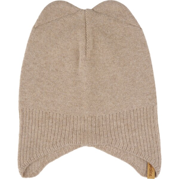 Vlnka Detská vlnená čiapka Extrafine Merino s kašmírom hnedá veľkosti 58493473